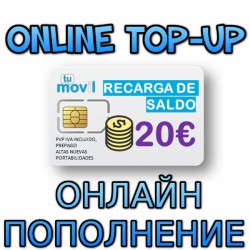 TUMOVIL 20€ ONLINE TOP-UP